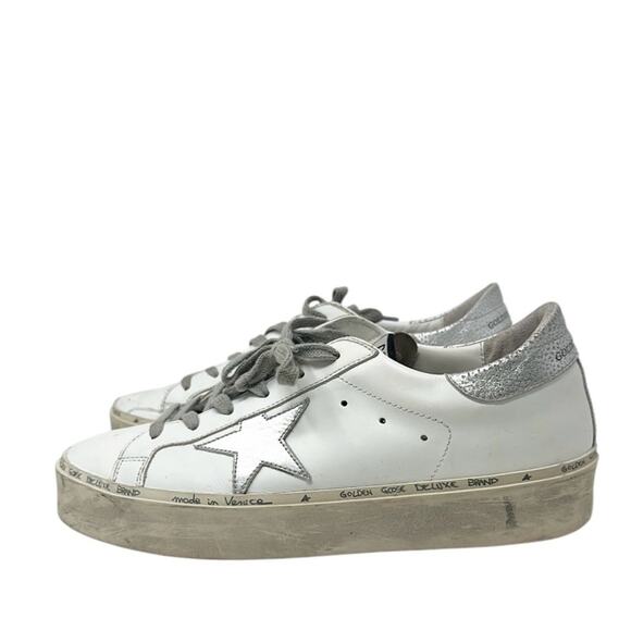 Golden Goose Hi Star Leather Sneakers White Size 40 - Picture 7 of 12